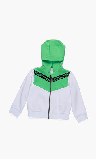 Colourblock Tiger Print Hoodie
