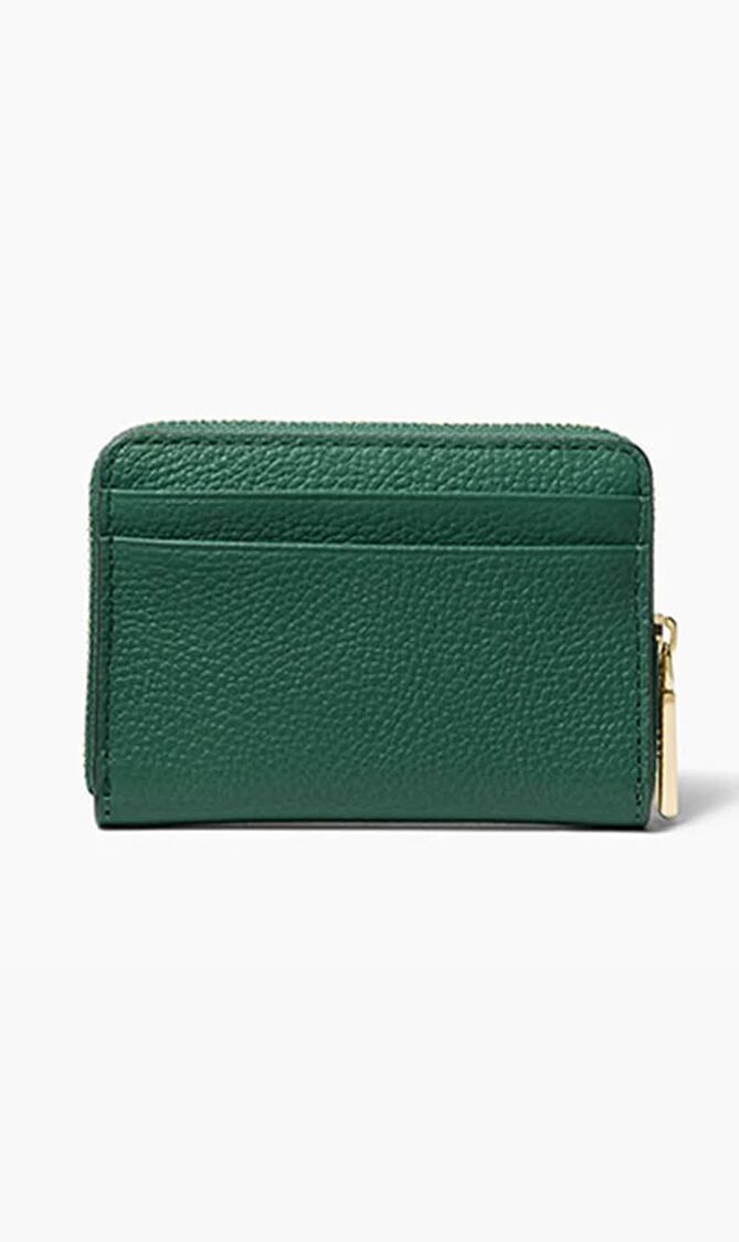 Jet Set Small Pebbled Leather Zip-Around Card Case