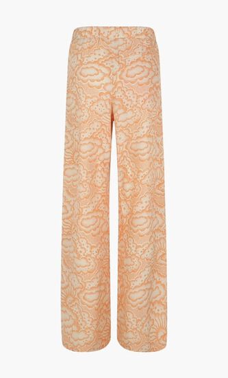 Mid Rise Silk Pants