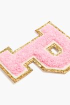 Chenille Sparkle Letter 'P' patch