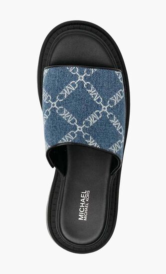 Kendra Denim Platform Sandals
