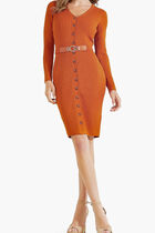 Cardigan Belted Dress