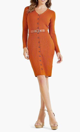 Cardigan Belted Dress