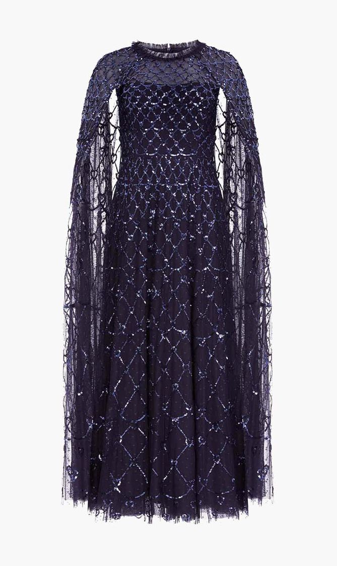 Heart Lattice Ankle Gown