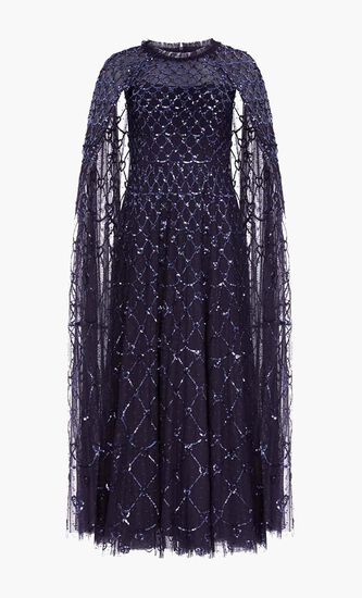 Heart Lattice Ankle Gown