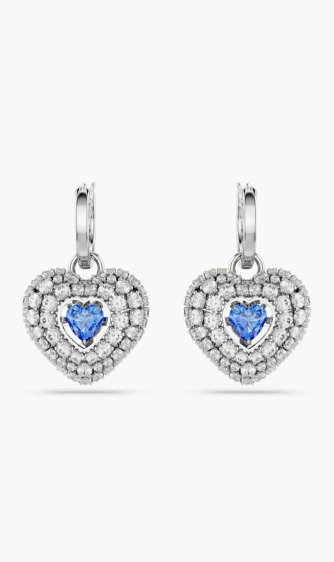 Hyperbola Drop Heart Earrings