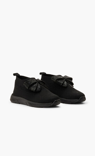 KNITTED SNEAKERS WITH RESTRAINT BOW