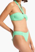 High Leg Ruched Side Bikini Bottom