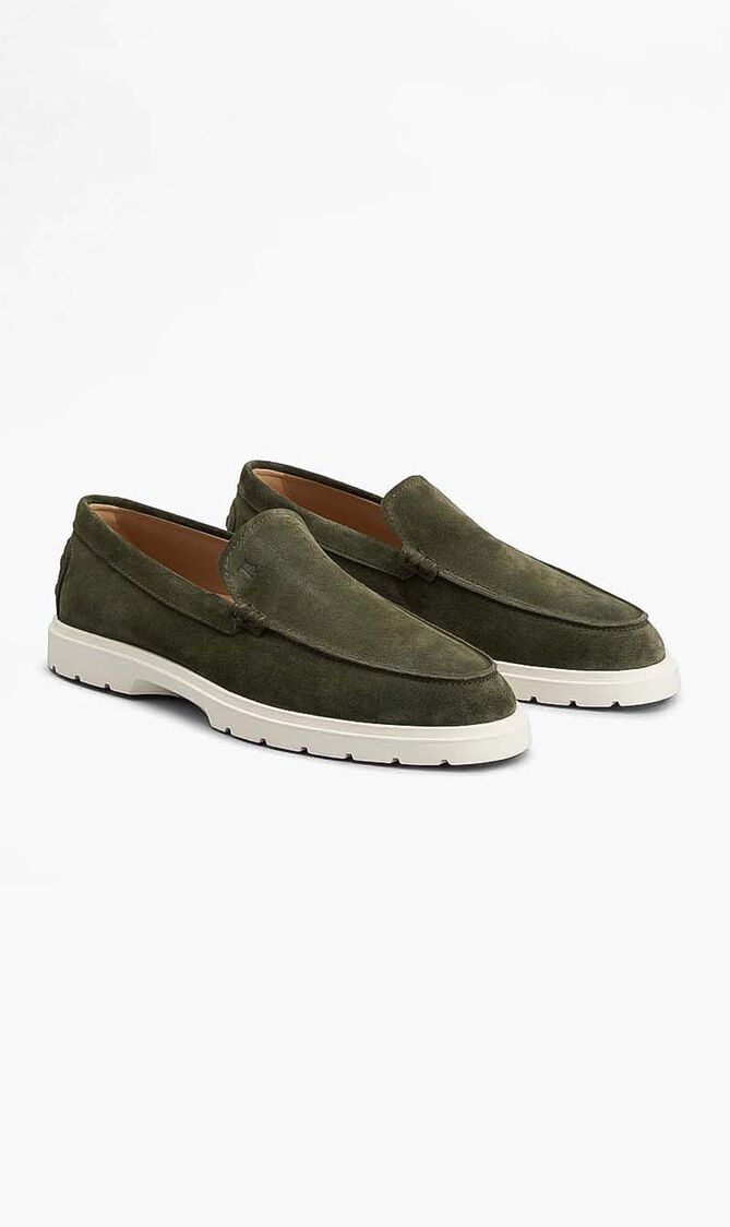 Suede Slipper Loafers