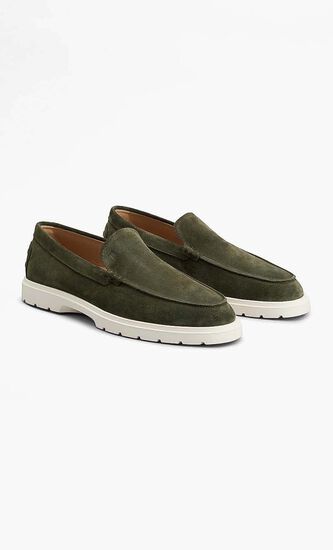 Suede Slipper Loafers