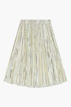 Logo Pleated Skirt