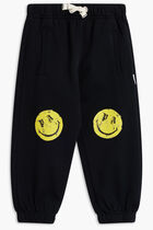 PA SMILEY BRUSH SWEATPANT BLACK LEMON YE