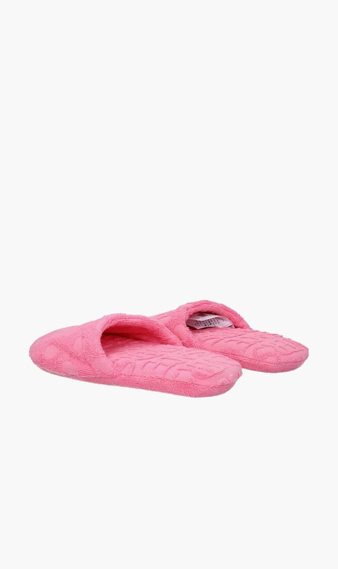 VERSACE ON REPEAT POLKA DOT SLIPPERS PINK