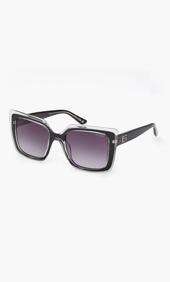 INJECTED SUN GLASSES - SQUARE - BLACKOTHER GRADIENT SMOKE