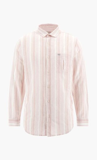 LS COLLINS SLUB STRIPE SHIRT