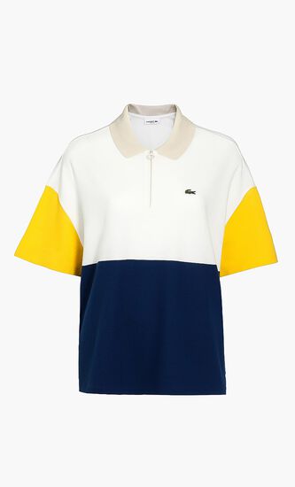 Block Pattern Colored Polo