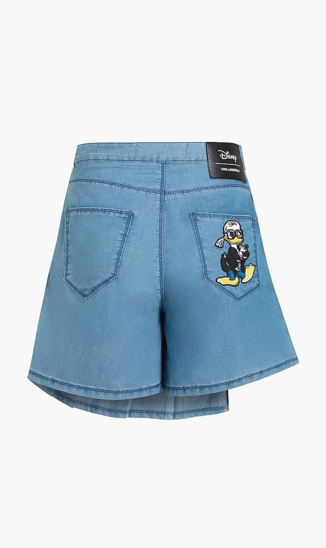 KLXDISNEY PLEATED DENIM SKORT