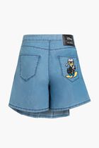 KLXDISNEY PLEATED DENIM SKORT