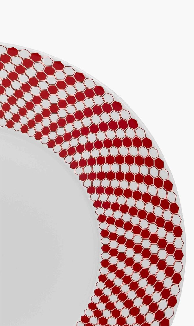 Madison 6 Dessert Plate Round Red 21cm