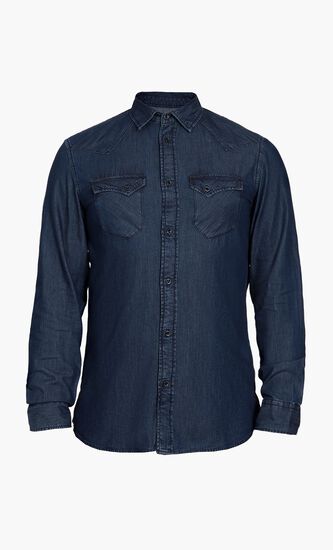 Basic Regular Fit Denim Shirt