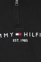 TOMMY LOGO MOCKNECK