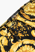 Barocco-print silk inner skirt
