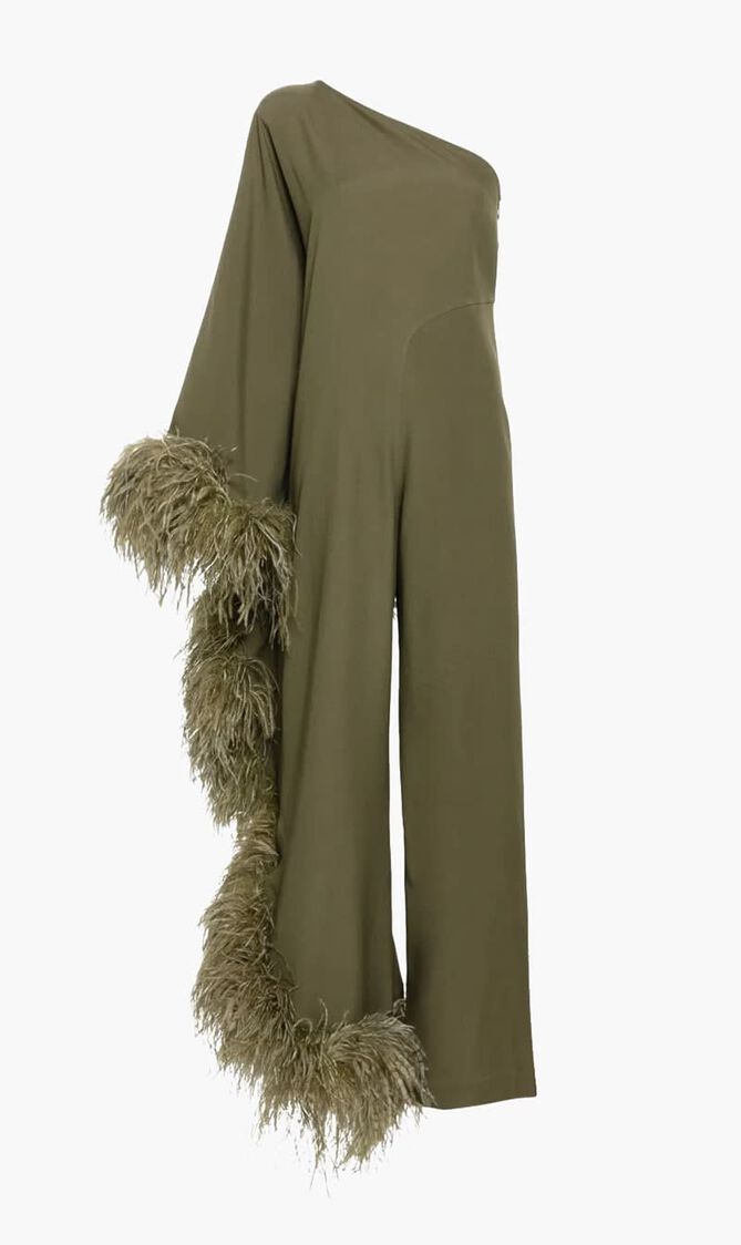 Ebro Feather Trim Jumpsuit