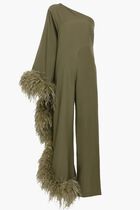 Ebro Feather Trim Jumpsuit