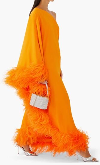 FEATHERED UBUD DRESS