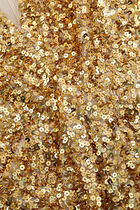 Draped Sequin Cocktail Dress