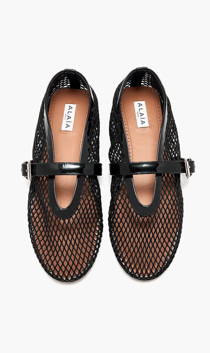 Fishnet Ballet Flats