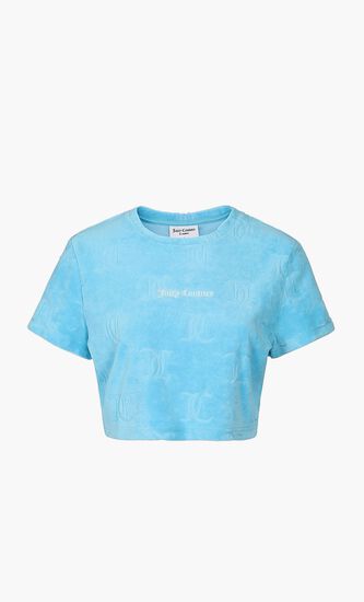 Sophie Towelling Cropped T-shirt
