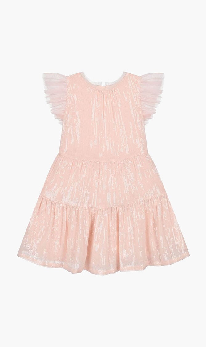 Chiffon Sequin Dress