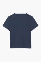 Contrast Print Cotton T-shirt