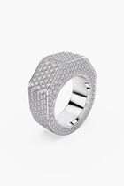 SJC DEXTERA RING OCT FULL PAVE CRE/RHS 55 MM