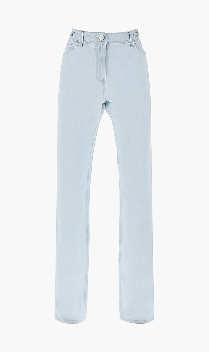 PANT DENIM DENIM FABRIC STONE WASH AND BLEACH TREATMENTS