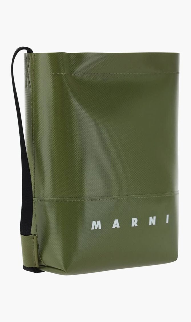 Coated Canvas Crossbody Bag