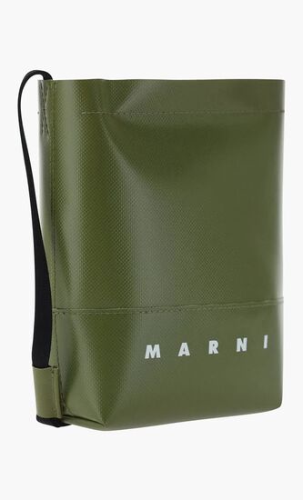 Coated Canvas Crossbody Bag