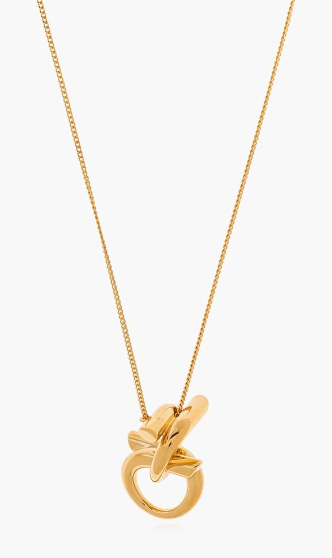 Engraved Logo Pendant Necklace