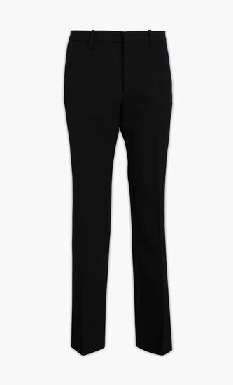 BUCKLE DRY WOOL SLIM PANT BLACK NO COLOR