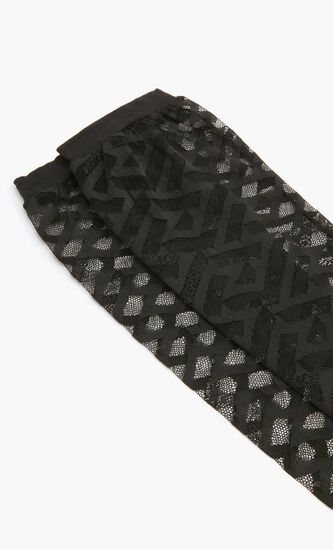 Monogram hosiery socks