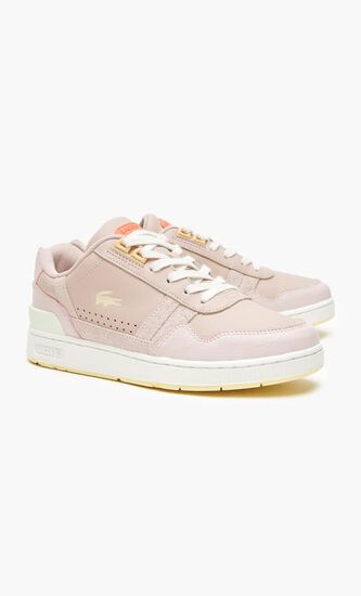 T clip Leather Gum Sole Trainers