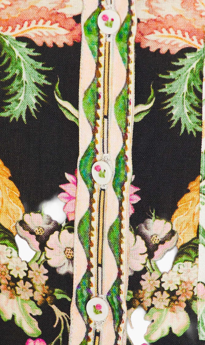 Oversized Shirt With Hand Crafted Buttons