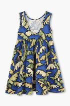 Kids Girls Blue & Green Jungle Dress