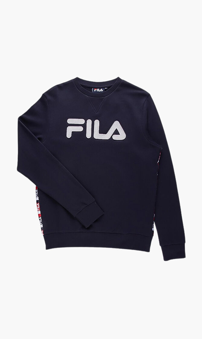 Buy FILA Brant Embossed Logo Sweatshirt for AED 115.00 The Deal Outlet