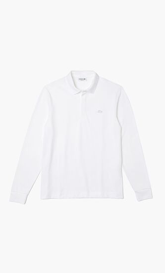 Classic Fit Stretch Long Sleeve Polo Shirt