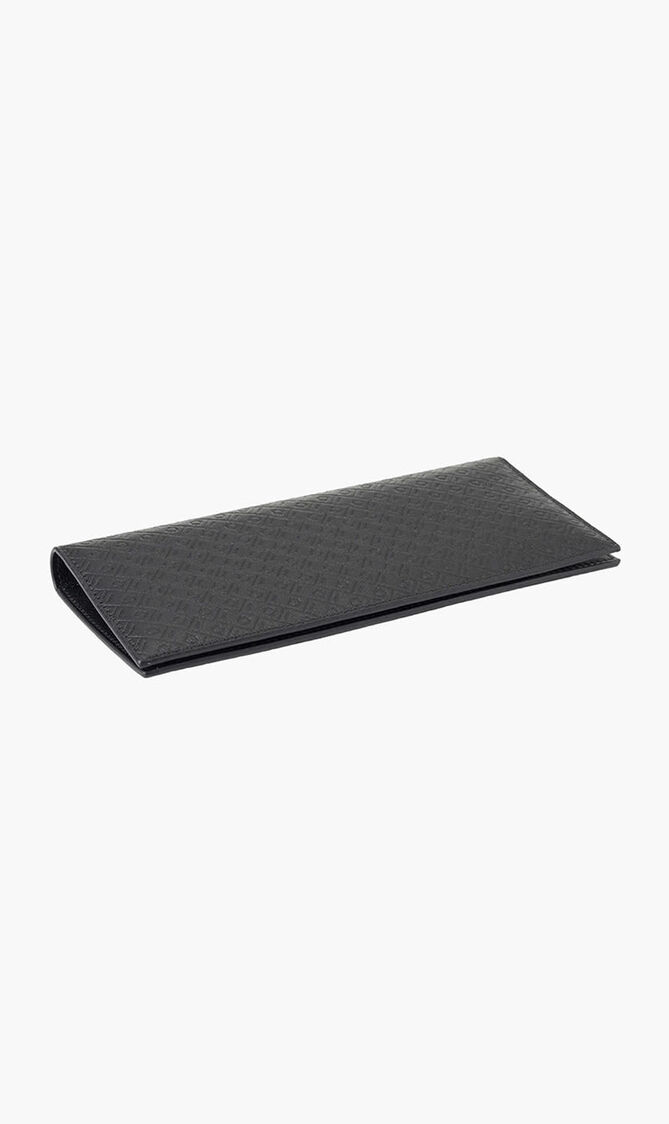 Gancini Embossed Long Wallet