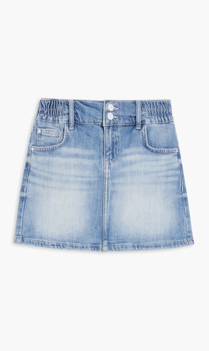 DENIM SKIRT - ECO BORA STR INDACO