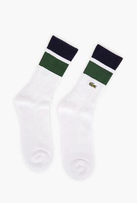Lacoste SPORT Contrast Stripe Cotton Socks