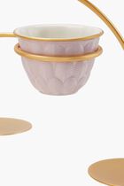 Peacock Extravaganza Pastry Stand & Coffee Cup Holder Gold